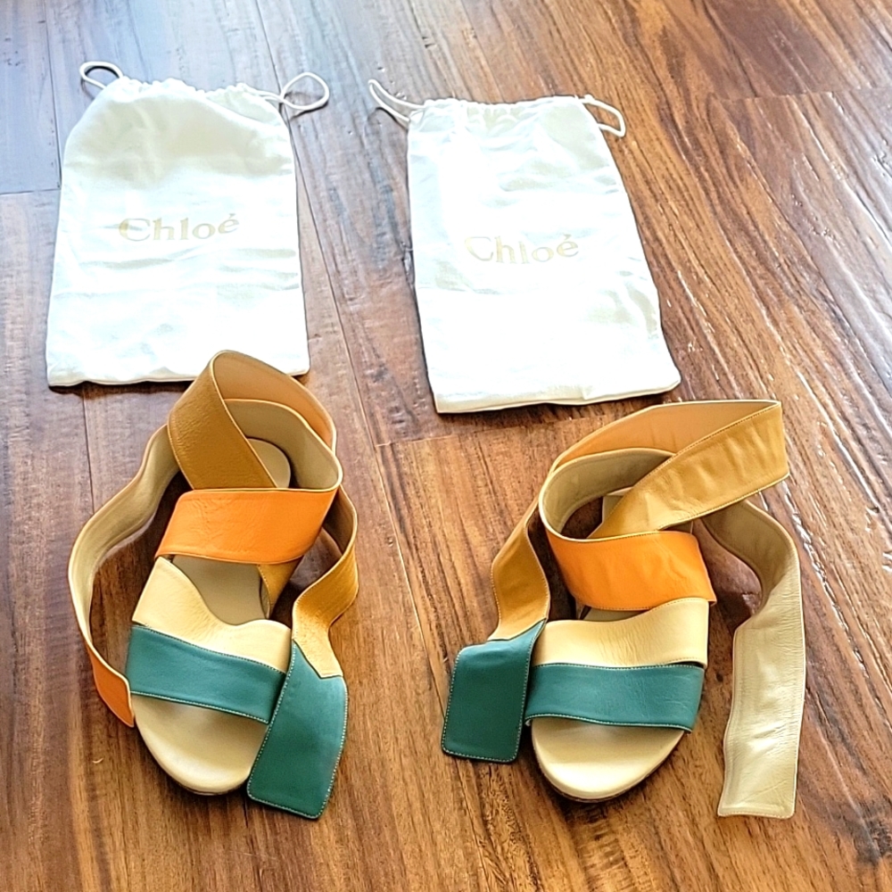 Chole Wrap Around Flat Multi Sandal